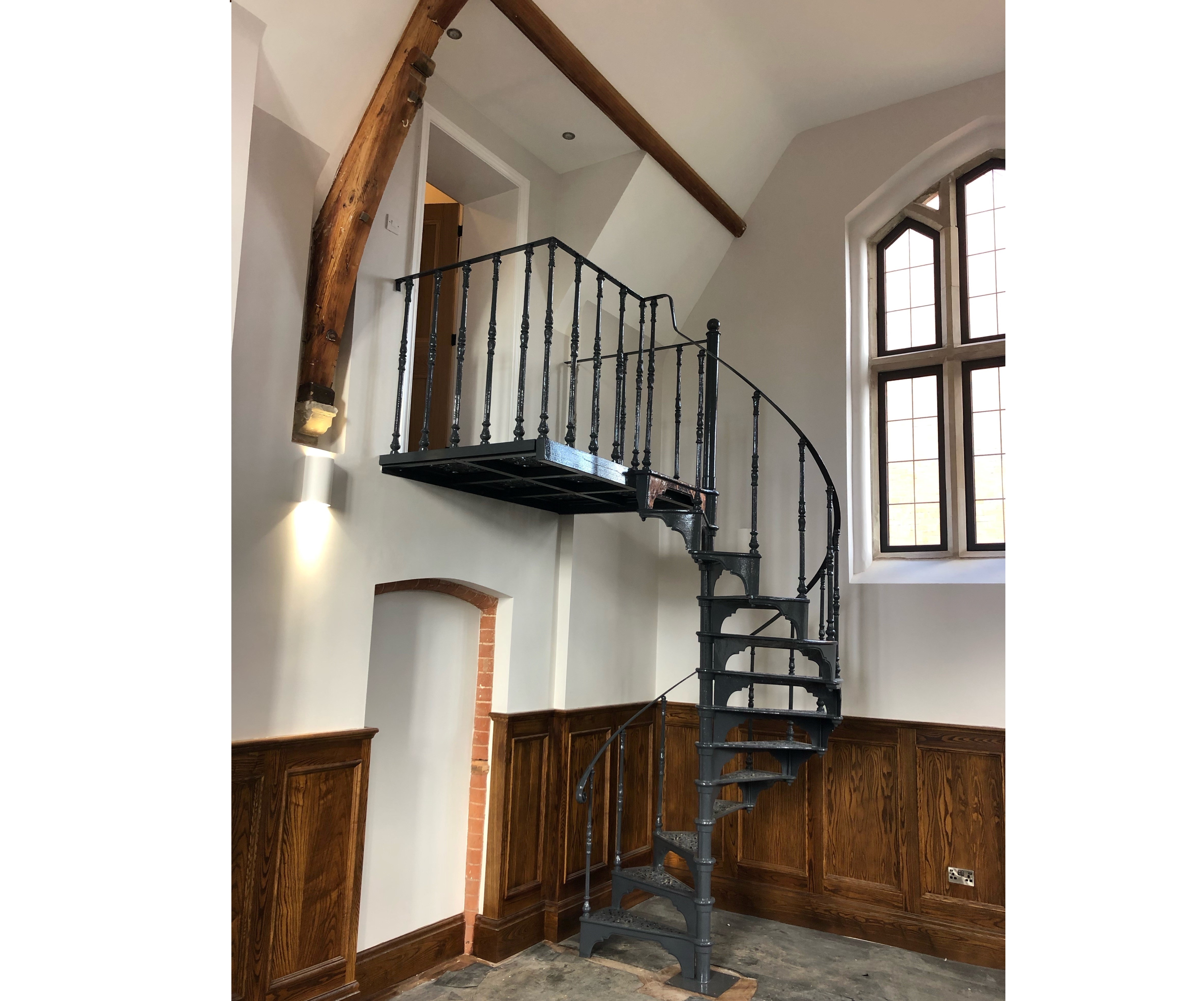 Antique Spiral Staircase Fitted In a Period Home