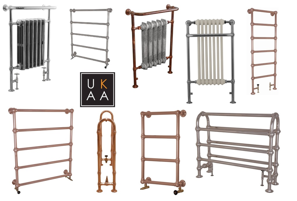 The Carron Chrome and Copper Finish Towel Rails are in stock ready for next day delivery