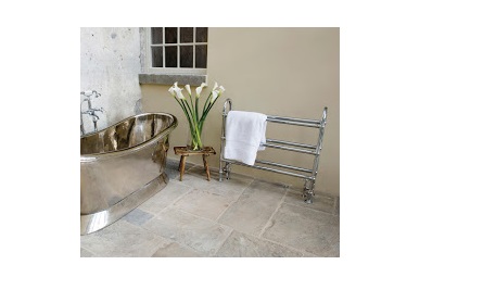 UKAA supply Victorian style Carron heated towel rails in a variety of styles and finishes such as copper, nickel and chrome